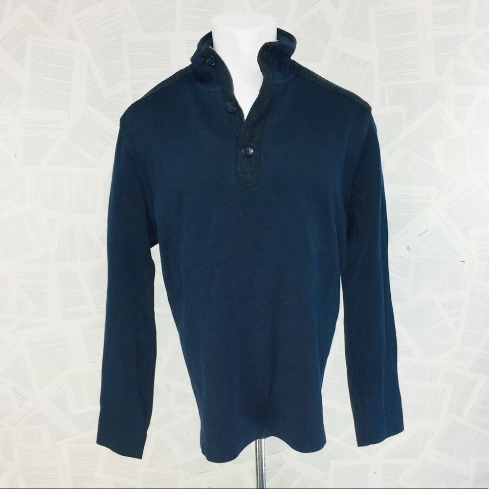 Banana Republic Pullover Sweater Cotton Wool Patch XXL